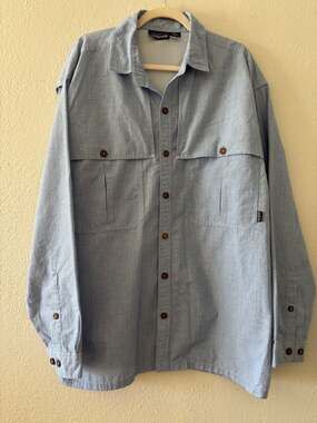 Patagonia Mens Shirt Long Sleeve Size XL Blue